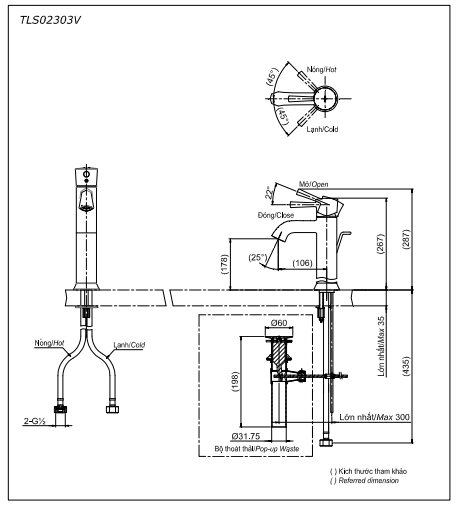 Vòi Lavabo TOTO TLS02303V nóng lạnh cổ cao - Ảnh 6