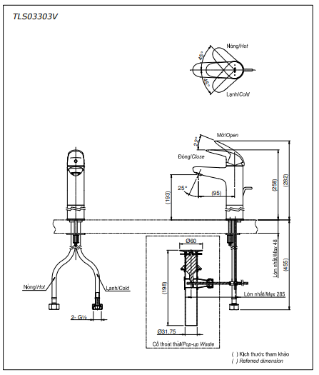 Vòi Lavabo TOTO TLS03303V nóng lạnh cổ cao - Ảnh 4
