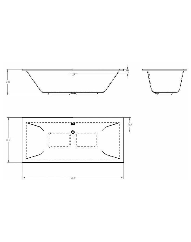 BỒN TẮM GROHE EUROCUBE ( chưa bao gồm yếm) - 39159000 - Ảnh 2