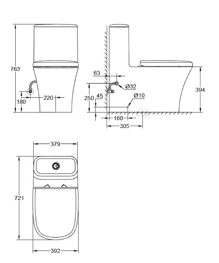 Bồn cầu 1 khối Grohe Eurostyle - 39310000 - Ảnh 2
