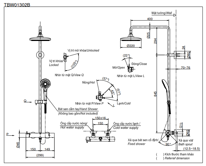 SEN CÂY NÓNG LẠNH TOTO VỚI BÁT SEN TRÒN TBW01302B - Ảnh 2