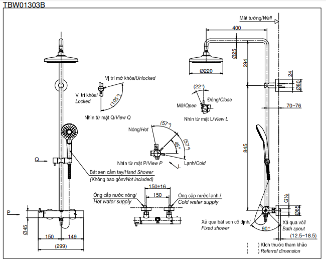 SEN CÂY NHIỆT ĐỘ TOTO VỚI BÁT SEN TRÒN MASSAGE 2 CHẾ ĐỘ TBW01303BA - Ảnh 4