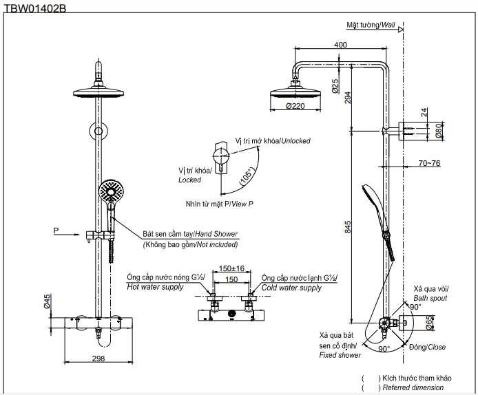 SEN CÂY NHIỆT ĐỘ TOTO VỚI BÁT SEN TRÒN TBW01402BB - Ảnh 2