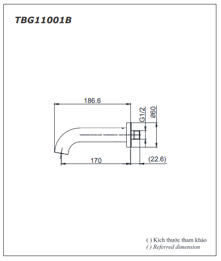 Vòi xả bồn TBG11001B - Ảnh 4