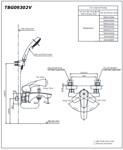 SEN TẮM NÓNG LẠNH TOTO DÒNG GM TBG09302VA - Ảnh 4