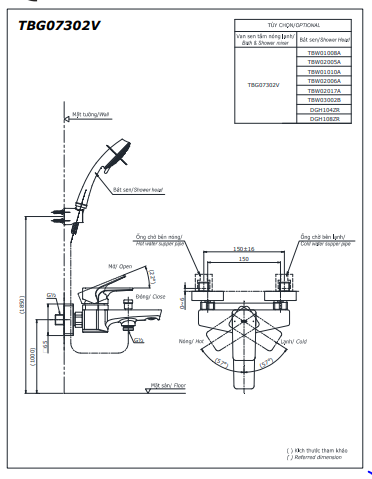 Sen tắm nóng lạnh TBG07302V - Ảnh 4