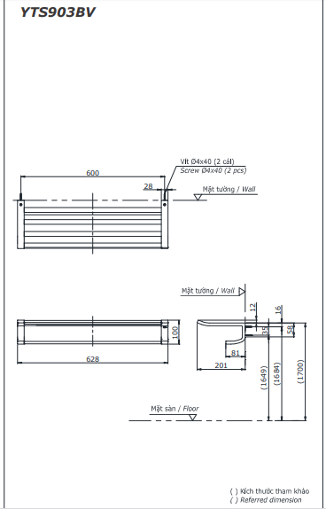 THANH TREO KHĂN 2 TẰNG TOTO - YTS903BV - Ảnh 4