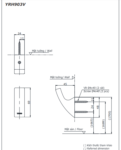 MÓC ÁO ĐƠN TOTO - YRH903V - Ảnh 16