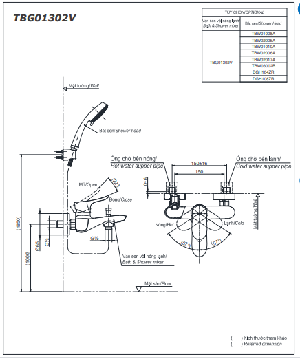 SEN TẮM NÓNG LẠNH TOTO DÒNG GO TBG01302VA - Ảnh 2