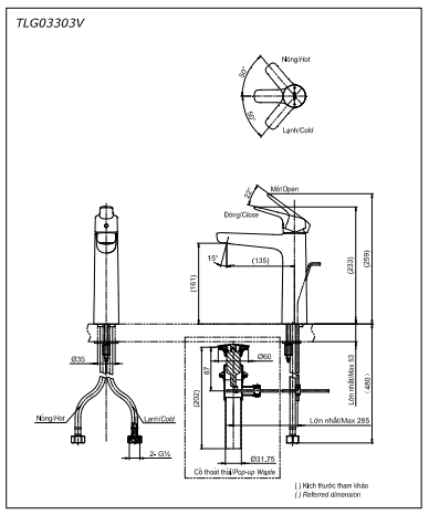 Vòi Lavabo TOTO TLG03303V nóng lạnh cổ cao - Ảnh 6