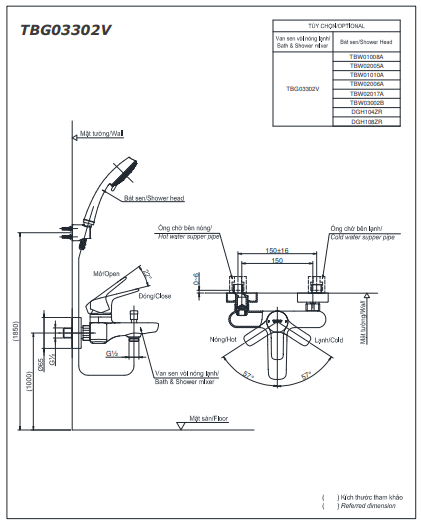 SEN TẮM NÓNG LẠNH TOTO DÒNG GS TBG03302VA - Ảnh 6