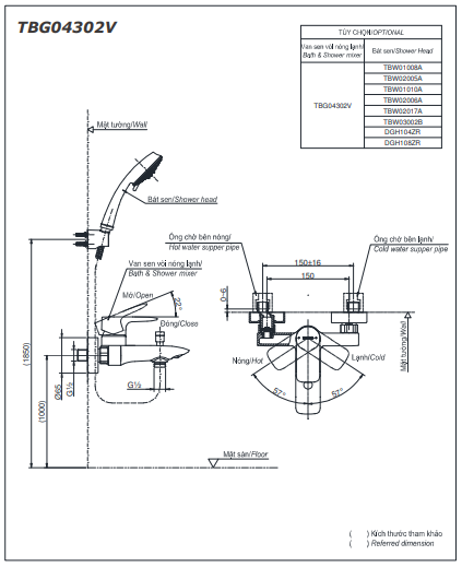 SEN TẮM NÓNG LẠNH TOTO DÒNG GA TBG04302VA - Ảnh 6