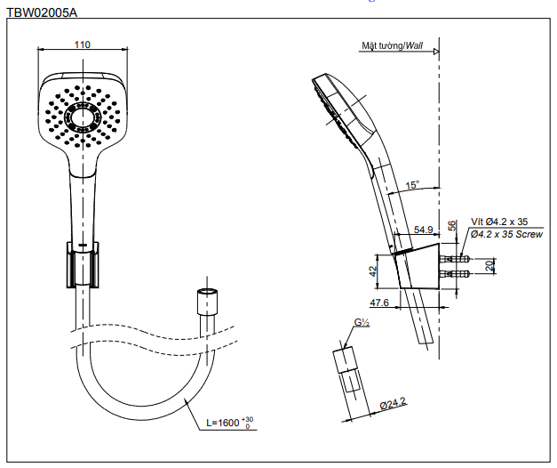 TAY SEN TOTO 1 CHẾ ĐỘ TBW02005A - Ảnh 4