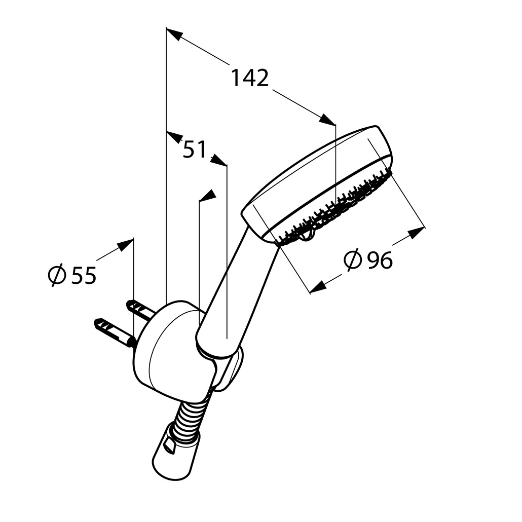 Tay sen tắm 3 chức năng KLUDI LOGO - Ảnh 4