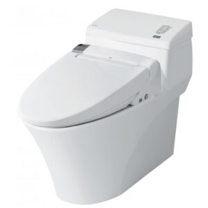 Bồn cầu 1 khối, kèm nắp rửa điện tử INAX AC-1008R+CW-KA22AVN