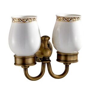 GIÁ ĐỂ CỐC ĐÔI BẰNG ĐỒNG KANLY - GCH08