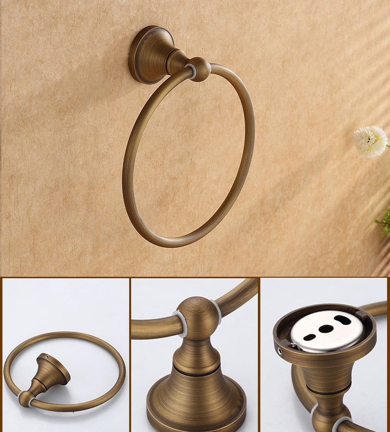 VÒNG TREO KHĂN BẰNG ĐỒNG KANLY - GCK02 - Ảnh 2