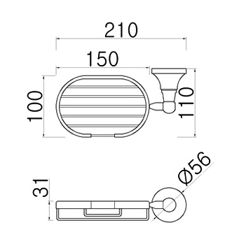 KHAY ĐỂ XÀ PHÒNG BẰNG ĐỒNG KANLY - GCK05 - Ảnh 3