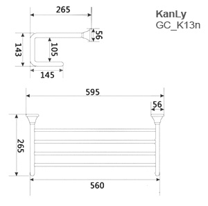 KỆ ĐỂ KHĂN BẰNG ĐỒNG KANLY - GCK13 - Ảnh 6