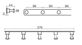 THANH TREO KHĂN KANLY GCK20 - Ảnh 3