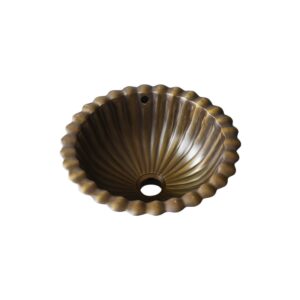 CHẬU RỬA BẰNG ĐỒNG THAU KANLY - GCL09