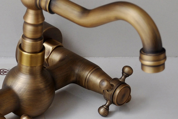 Vòi Lavabo treo tường nóng lạnh bằng đồng KANLY - GCT06 - Ảnh 5