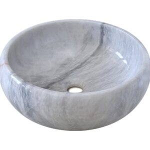 CHẬU RỬA ĐÁ MARBLE TRẮNG KANLY - MAR123N