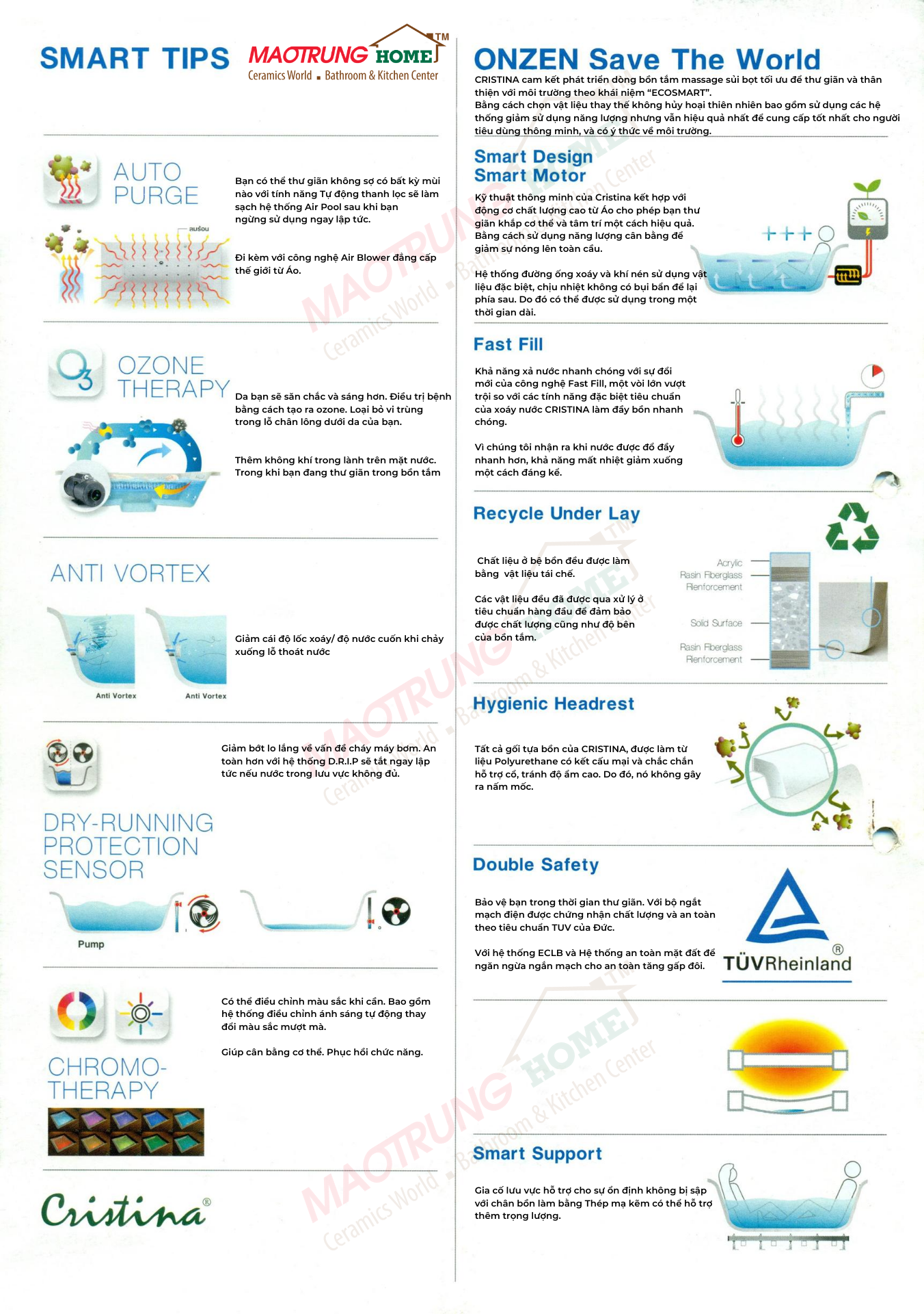 BỒN TẮM ÂM CRISTINA - ASPIRE - CT-AS 220130 - Ảnh 6