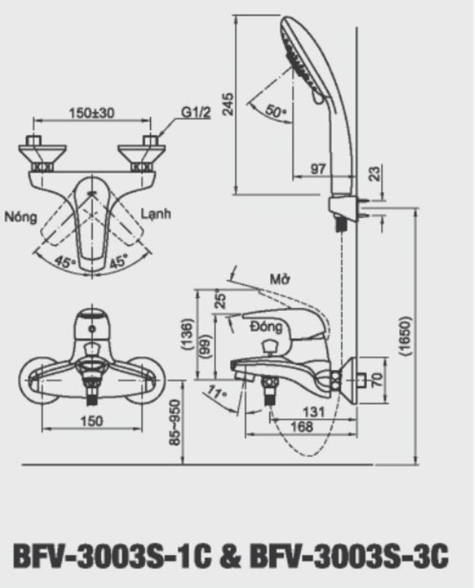 Sen tắm nóng lạnh- BFV-3003S-1C - Ảnh 4
