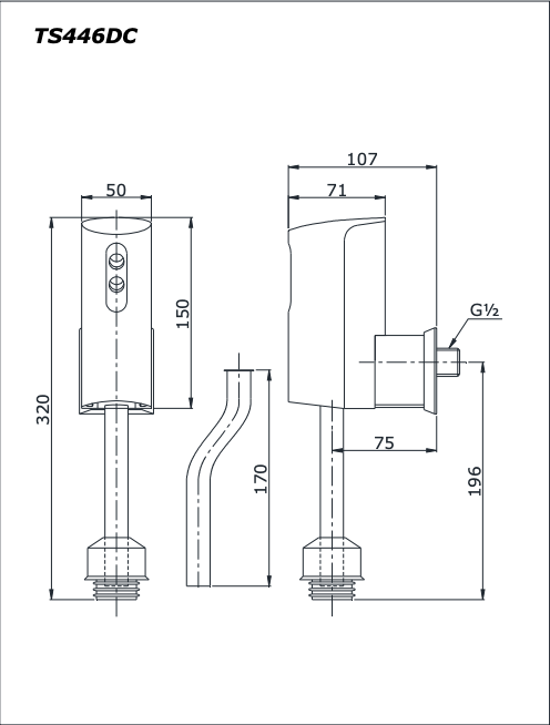 Xả tiểu cảm ứng TOTO - DUE137PBK (TS446DC) - Ảnh 2