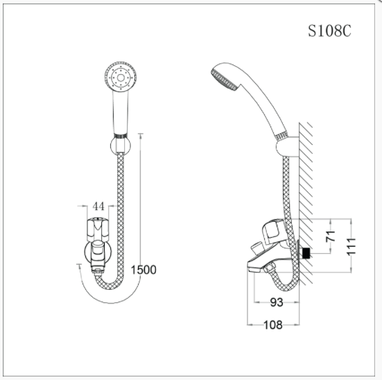 Vòi Sen Lạnh - S108C - Ảnh 2