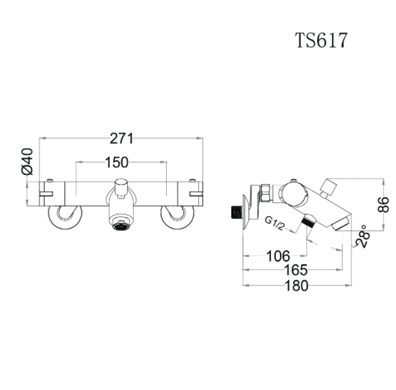 Sen tắm đứng nhiệt tự động TS617 - Ảnh 2