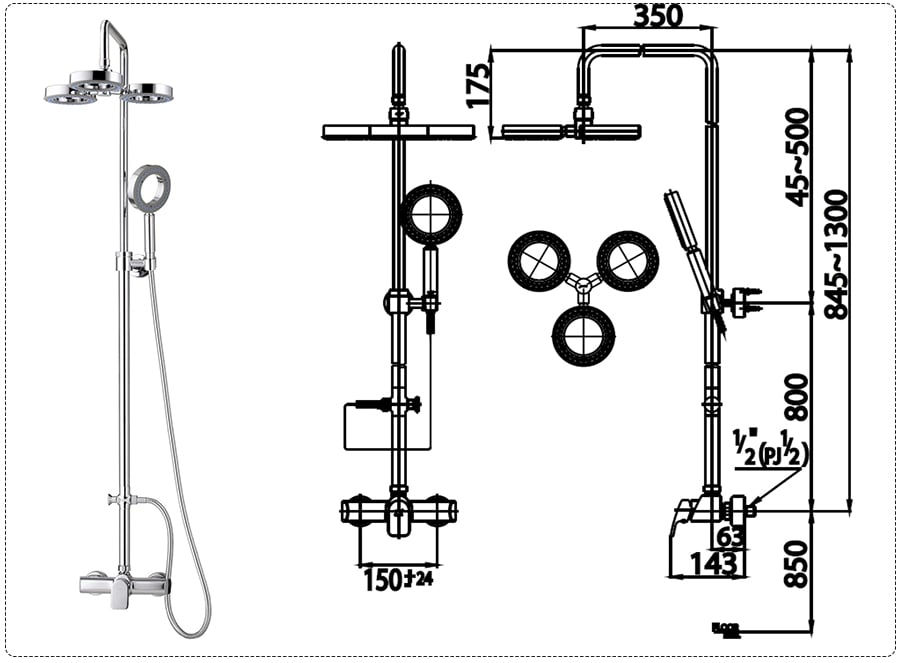 SEN TẮM CÂY COTTO NÓNG LẠNH DÒNG SOPRANO CT2071W - Ảnh 6