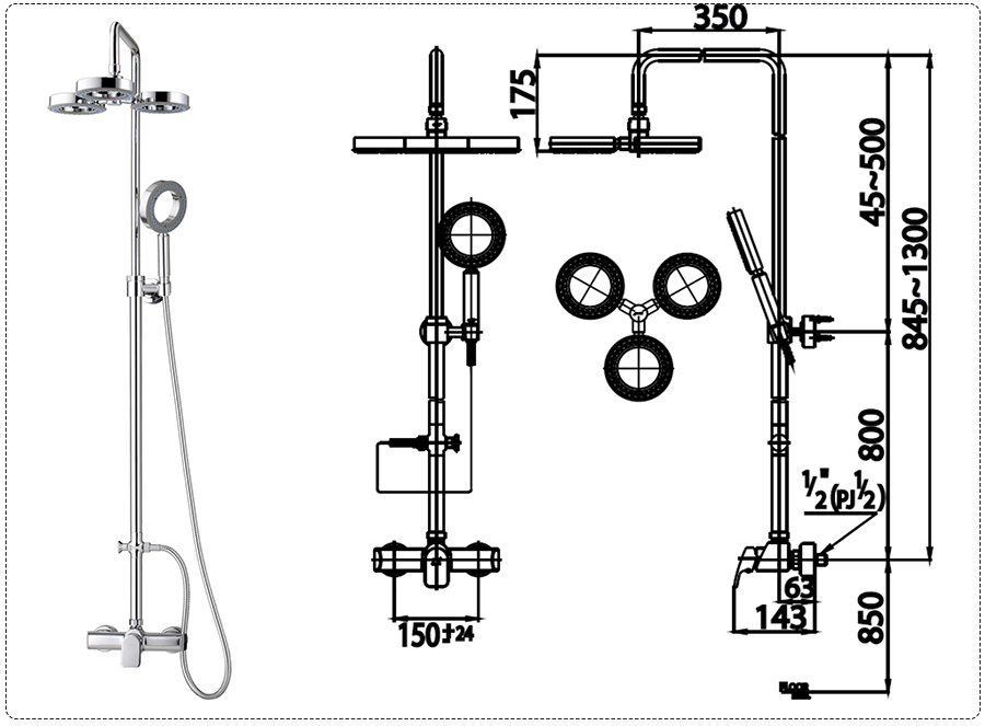 SEN TẮM CÂY COTTO NÓNG LẠNH DÒNG SOPRANO CT2071W - Ảnh 2