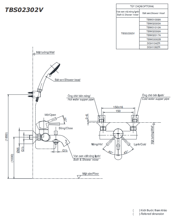 SEN TẮM NÓNG LẠNH TOTO DÒNG LN TBS02302V - Ảnh 6