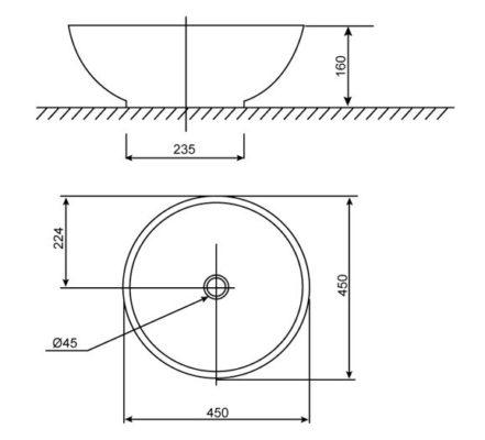 CHẬU RỬA ĐẶT BÀN AMERICAN STANDARD DÒNG VALLO - 0500-WT - Ảnh 3