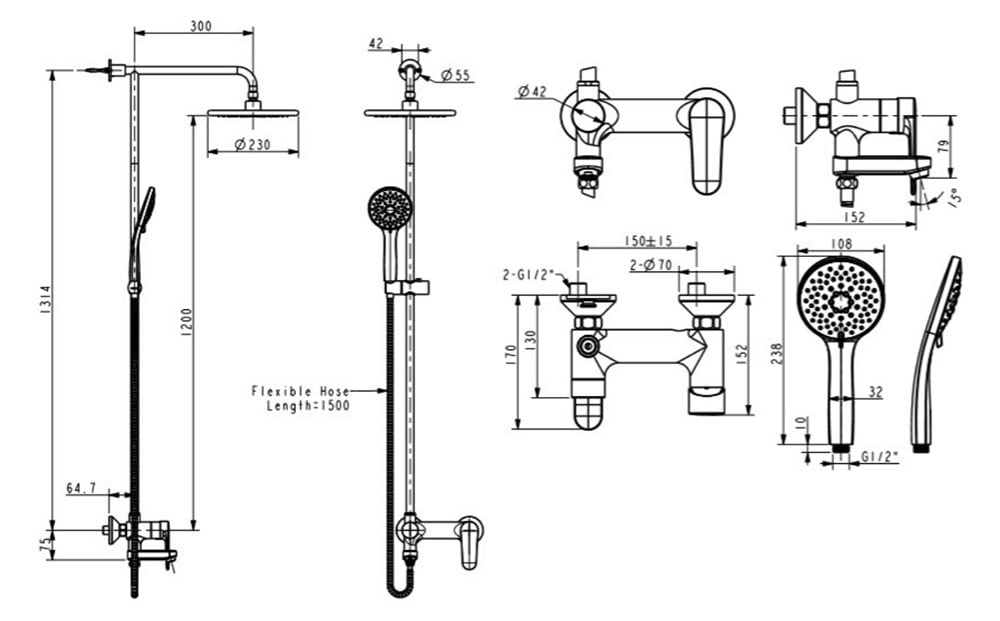 SEN TẮM CÂY AMERICAN STANDARD DÒNG SIMPLICA - WF-9089E - Ảnh 6