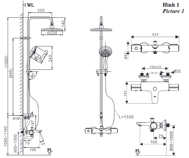 Sen Cây Tắm Nhiệt Độ INAX BFV-3415T-8C - Ảnh 2