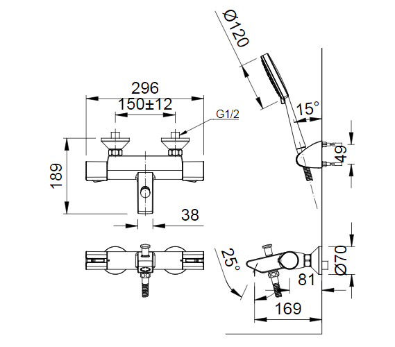 Sen Tắm Nhiệt Độ INAX BFV-6013T - Ảnh 2
