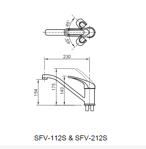 Vòi Bếp Nóng Lạnh INAX SFV-112S - Ảnh 2
