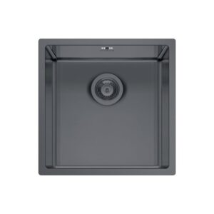 CHẬU RỬA CHÉN 1 NGĂN PYRAMIS ASTRIS COLORA 1B – GUN METAL