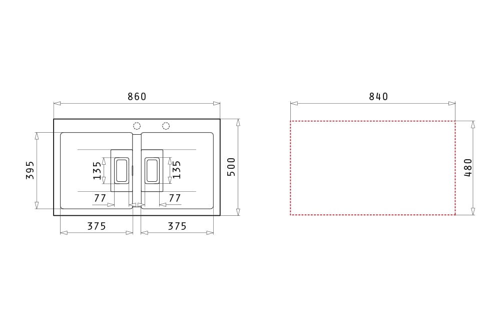 CHẬU RỬA CHÉN 2 NGĂN PYRAGRANITE KARTESIO 2B CARBON - Ảnh 2