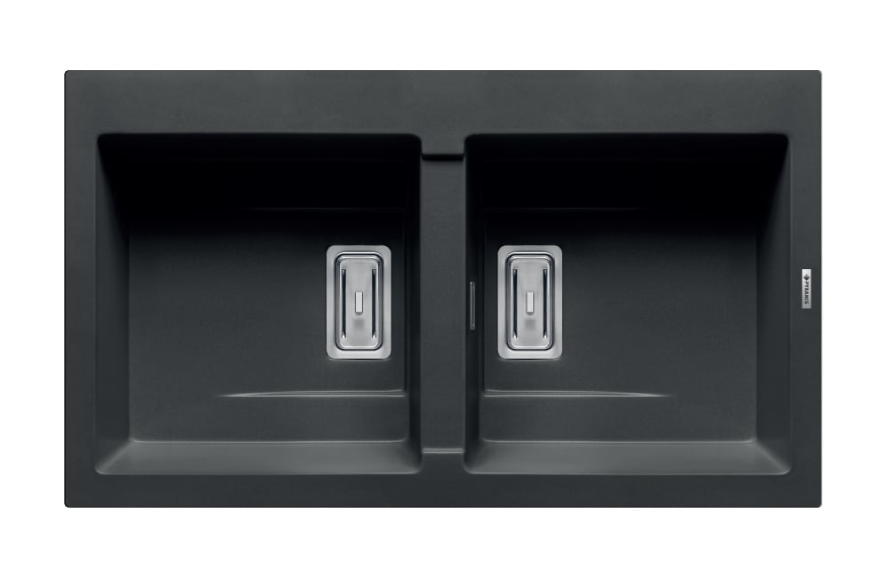 CHẬU RỬA CHÉN 2 NGĂN PYRAGRANITE KARTESIO 2B CARBON