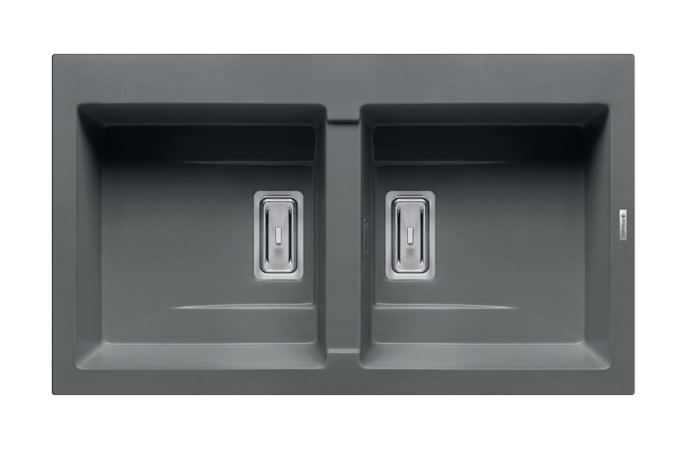 CHẬU RỬA CHÉN 2 NGĂN PYRAGRANITE KARTESIO 2B IRON GREY