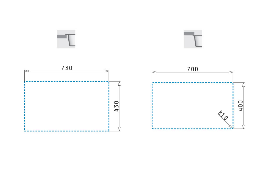 CHẬU RỬA CHÉN 1 NGĂN PYRAMIS PFIBERTEK MISTRAL 70×40 1B – WHITE - Ảnh 3