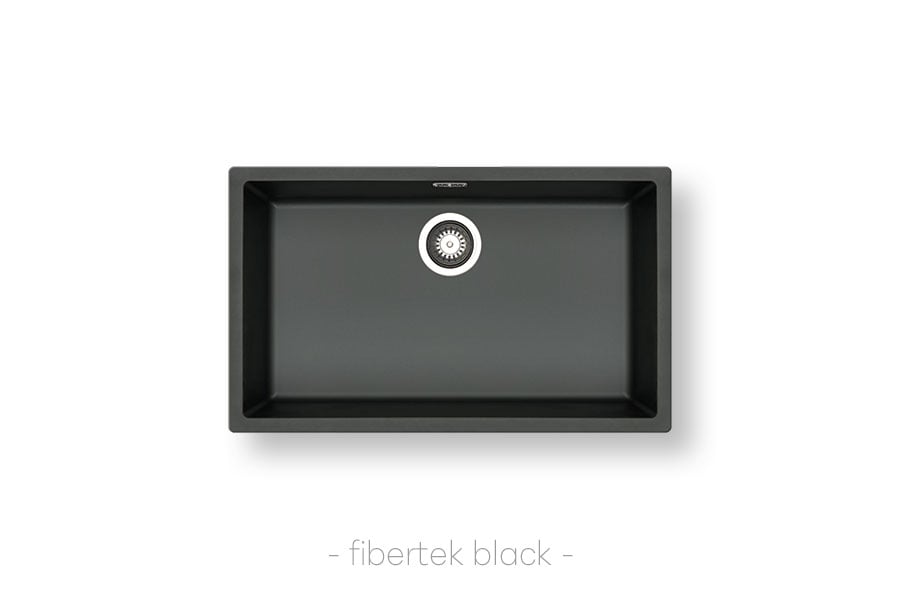 CHẬU RỬA CHÉN 1 NGĂN PYRAMIS PFIBERTEK MISTRAL 70×40 1B – BLACK