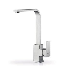 VÒI RỬA CHÉN NÓNG LẠNH MÀU STAINLESS STEEL PYRAMIS CECILIA STAINLESS STEEL