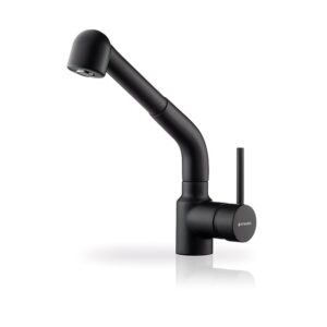 VÒI RỬA CHÉN NÓNG LẠNH MÀU CARBON PYRAMIS BALATA GRANITE CARBON