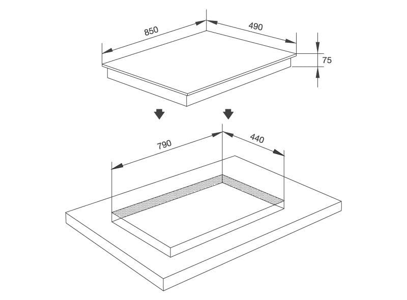 BẾP GA ÂM 3 BẾP CAO CẤP MALLOCA - AS930L *HÀNG TRƯNG BÀY* - Ảnh 4