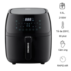 NỒI CHIÊN KHÔNG DẦU SHIMONO DUNG TÍCH 5,5 LÍT AF558T